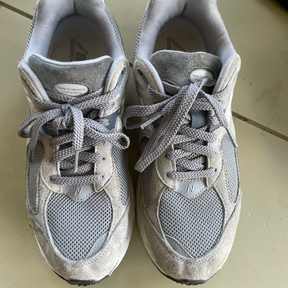 New Balance Light Gray Athletic Shoes